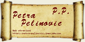 Petra Pelinović vizit kartica